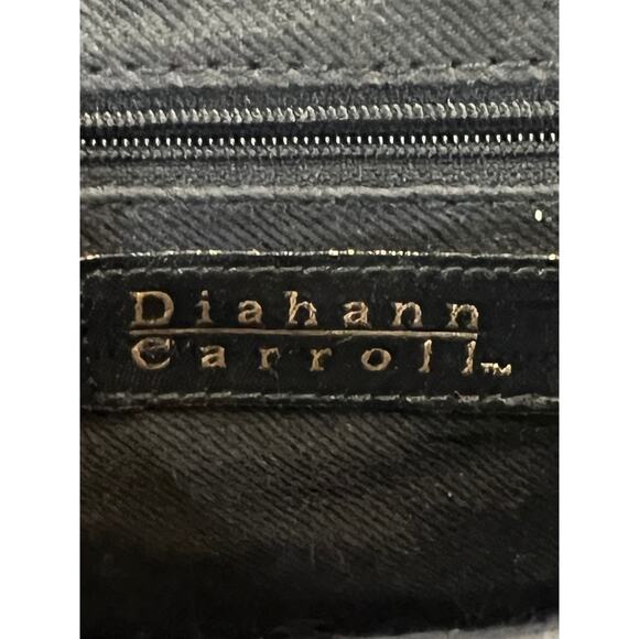Diahann Carroll Black Satin Handbag/Clutch Detachable Strap Evening GLAM Retro - Picture 5 of 6